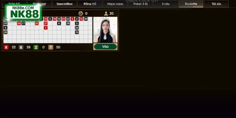 Cái nhìn tổng quan về trò chơi Roulette NK88