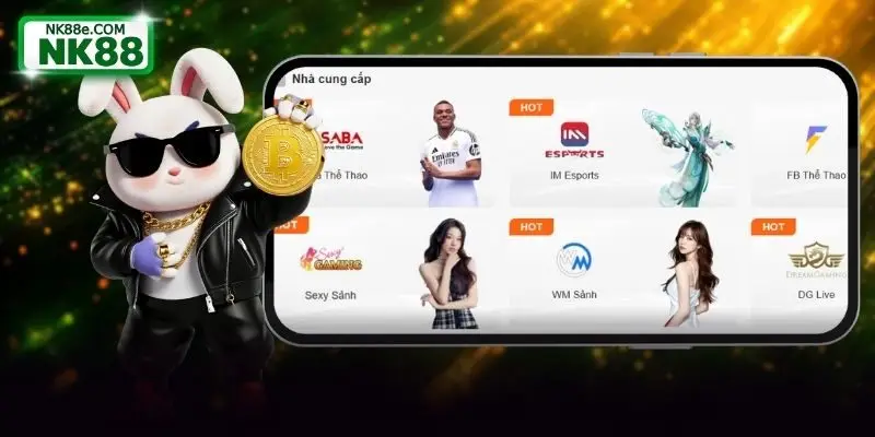 Nhà cung cấp danh tiếng hợp tác với thể thao NK88