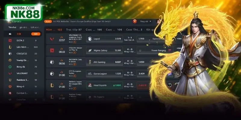 Thiết lập giao diện Esport đủ ấn tượng